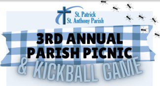 Kickball & Family Picnic, Sunday, Aug. 21